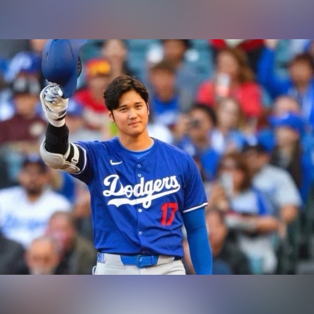 Nike LA Los Angeles Dodgers Shohei Ohtani #17 MLB Baseball Blue Jersey Men’s L - Picture 3 of 7